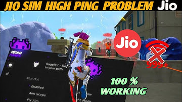 JIO SIM HIGH PING PROBLEM FREE FIRE|| FREEFIRE 999+ PROBLEM|| APN SETTINGS FOR JIO SIM
