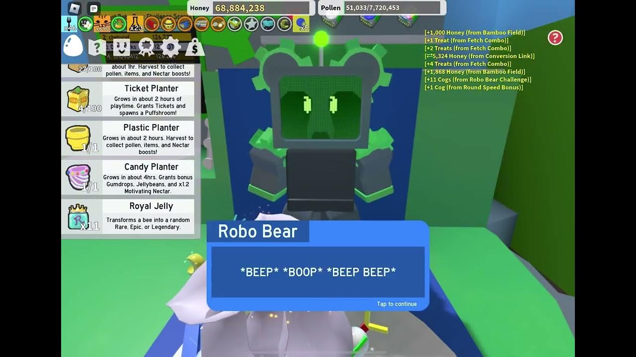 ROBO BEAR! (Bee swarm simulator) - YouTube