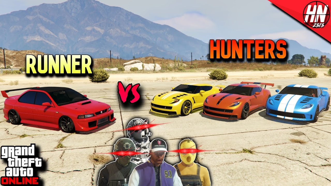BABY DRIVER GTA 5 ManHunt! YouTube
