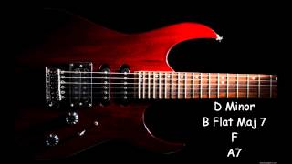 Rock Ballad Guitar Backing Track in D Minor chords