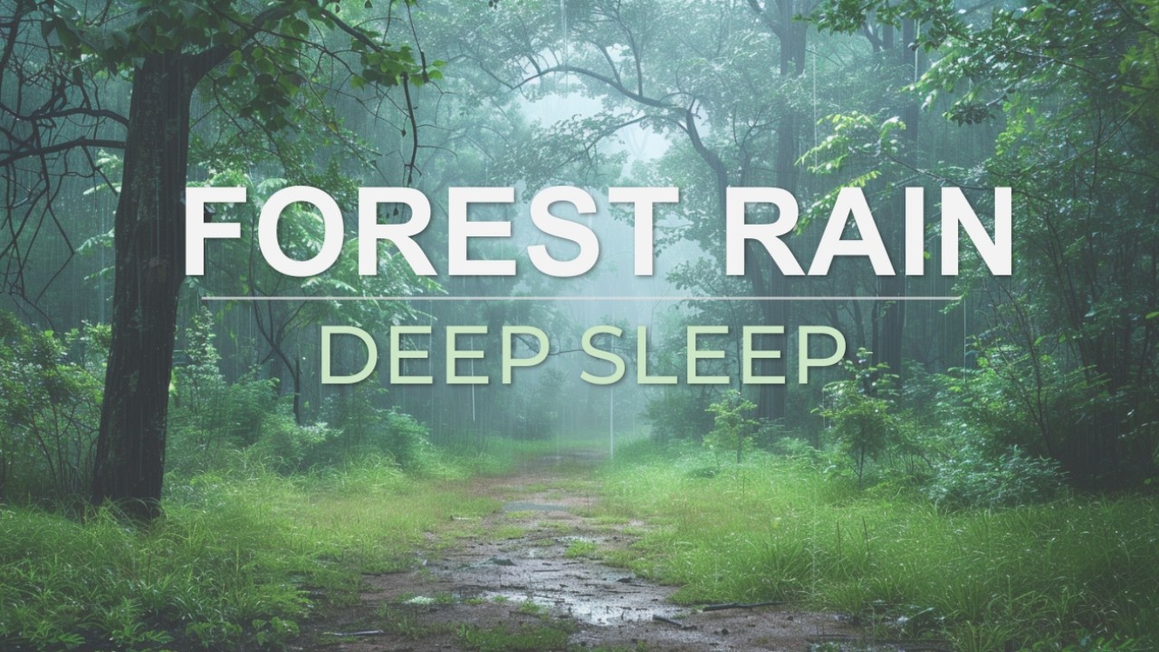 Forest Rain for Deep Sleep 🌲 1 Hour Nature Rain Sounds - YouTube