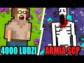 4000 LUDZI vs NAJSILNIEJSZA ARMIA SCP (SCP-3008, SCP-173, SCP-096, SCP-610) - WORLDBOX