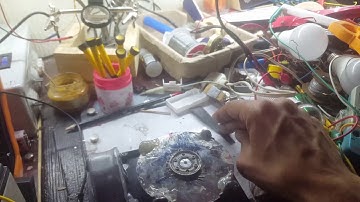 Pulse charging motor with a homemade reed switch