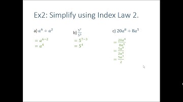 Index Laws 1, 2 and 3