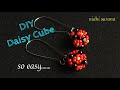🌼 Daisy Cube, Beaded bead || DIY DAISY BEAD TUTORIAL (0210)