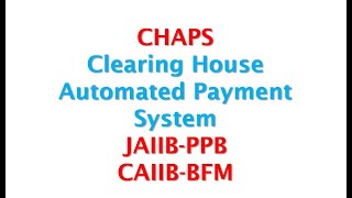 clearing house automated payment system chaps