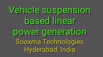 Linear power generation from Vehicle suspension