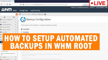 [🔴LIVE] How to setup automated backups in WHM root?