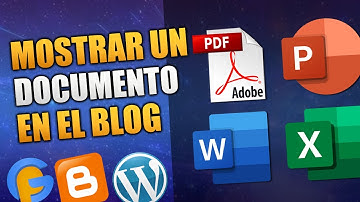 Insertar un documento PDF, EXCEL y WORD en el Blog de Blogger o Wordpress ⛔ 2020-2021
