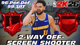 BEST BUILD NBA 2K26: NEW 6'5 2-WAY OFF-SCREEN LOCKDOWN GUARD! The BEST SHOOTING GUARD BUILD NBA 2K26