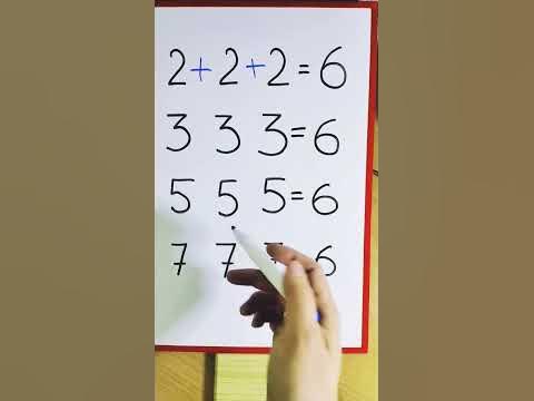 Расставь знаки, чтобы получилось верное равенство 7?7?7=6 - YouTube