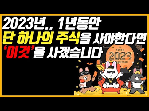 2022년보다 암울한 2023년 단 하나의 주식을 사야 한다면 이것 을 사겠습니다 