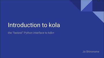 kola kdb python api