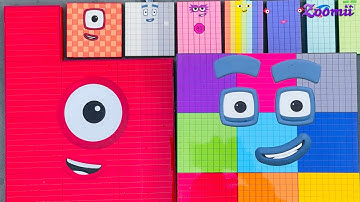 Looking for NEW Numberblocks Puzzle Tetris 1Kvs10000 Space ASMR Numberblocks Satisfying Video #87