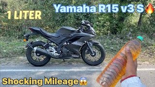 R15 V3 S Mileage Test  Shocking Mileage  Youtubehill Kid