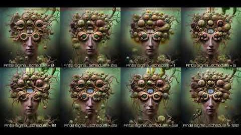 Deforum Animation -  2D Zoom OUT Anti-Blur *sigma_schedule* comparison