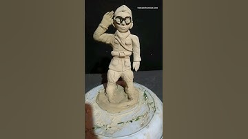 murti making netaji subhash chandra bose #shorts #viral #republicday