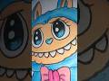 Cute blue Labubu drawing#shorts#trend#viral#creativityforall#drawing#labubusong#cute#blue#labubu#bow