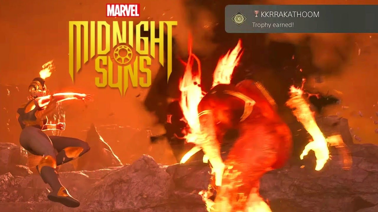 PS4 Marvel's Midnight Suns Not A Scratch Trophy Not Popping Out