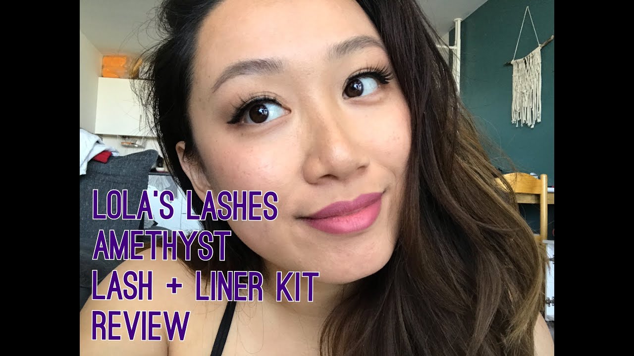 Beauty Review: Lola's Lashes Amethyst Magnetic Eyelashes - YouTube