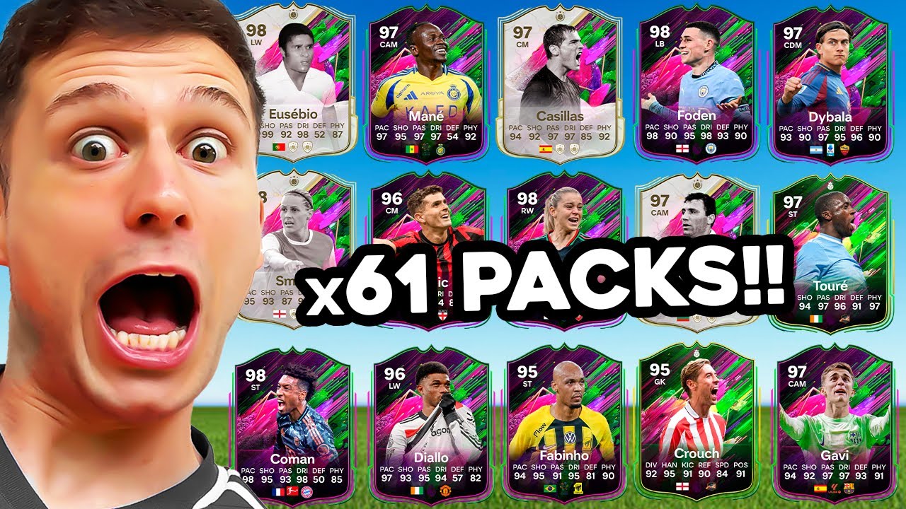 INSANO!! ABRI x61 DOS MELHORES PACKS EM BUSCA DAS NOVAS CARTAS DO EVENTO MUTANTES 🔥🔥 EA FC 25