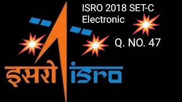 ISRO 2018 ELECTRONICS PAPER SOLUTION | ISRO PAPER SOLUTION FOR ELECTRONICS | ISRO PYQ SOLUTION ECE |