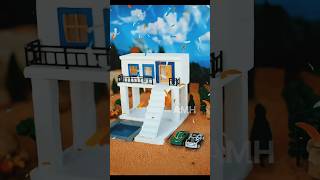 How to make a handmade mini outhouse. #satisfyingbuild #DIY #miniaturehouse #shorts #vfuho #youtube