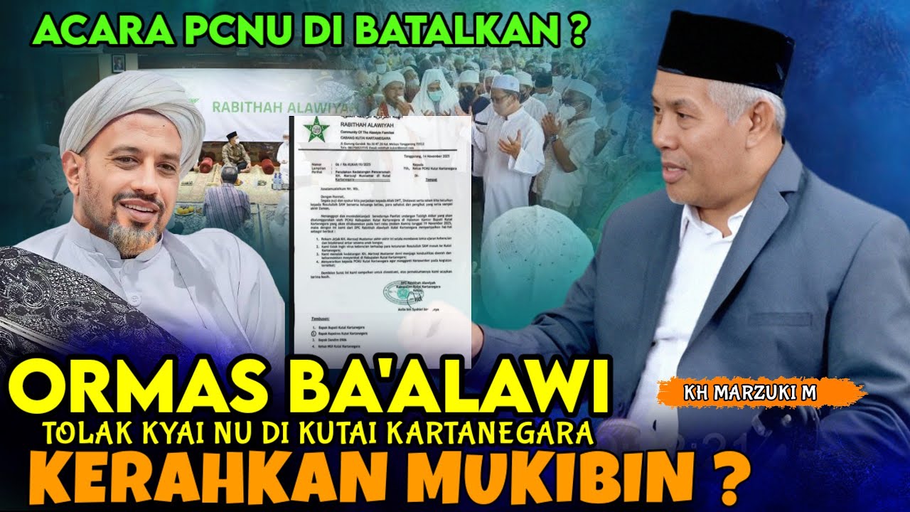 KH MARZUKI MUSTAMAR TERBARU | PENOLAKAN KYAI NU |Saya di tolak di acara NU oleh ormas ba'alwi bergas