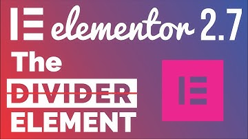 The new Elementor Divider Element fully Explained in Urdu Hindi