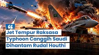 Rekaman Detik-Detik Typhoon Saudi Dihantam Rudal Houthi! Jet Tempur Raksasa Canggih Jadi Sasaran