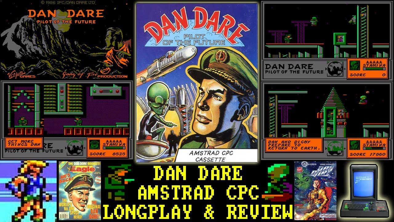 AMSTRAD CPC] Dan Dare (Pilot Of The Future) - Longplay & Review ...