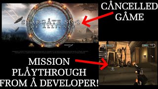 Stargate SG-1: The Alliance (cancelled game) developer mission playthrough! | White_Pointer Gaming