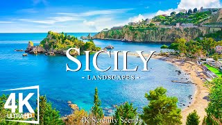 Sicily 4K • Scenic Relaxation Film With Peaceful Relaxing Music And Nature Video Ultra HD
