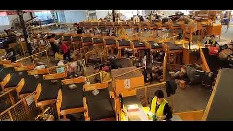 YL Modular Belt Sorter DWS dimensioning weighing scanning integrated automation belt conveyor 3PL