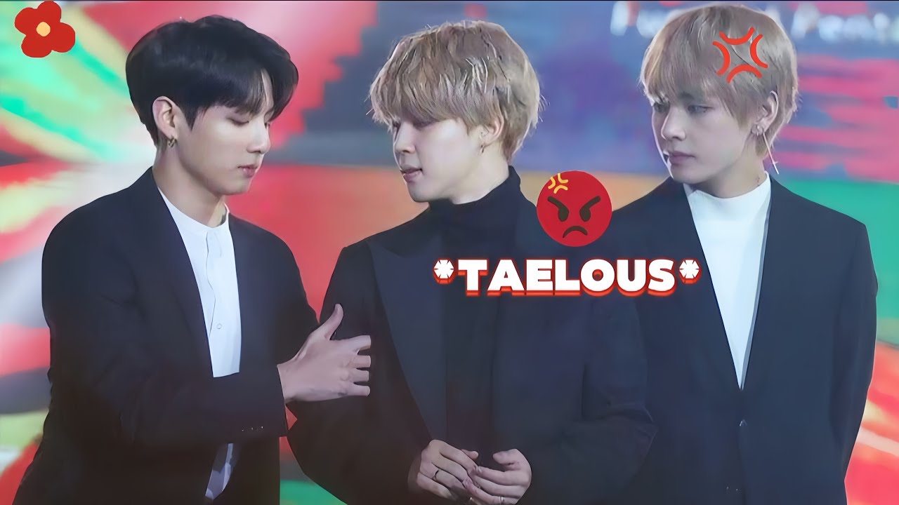 Taehyung's reaction to jikook flirting💢😡 