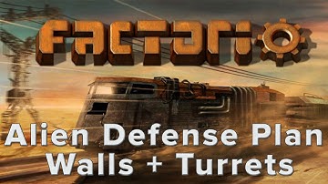 Factorio  - Alien Defense Plan: Walls and Turrets