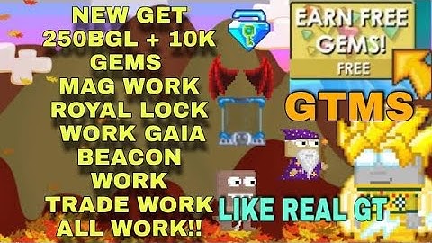 New Private Server In Growtopia (2021) (GTMS) (Best Server) New get 250Bgl + 10k Gems💯👌👍🔥