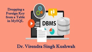 Dropping a Foreign Key from a Table in MySQL