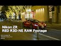 Cinematic Nikon ZR RED RAW .(Low Light No Grading) | Downtown Osaka & Kobe, Japan