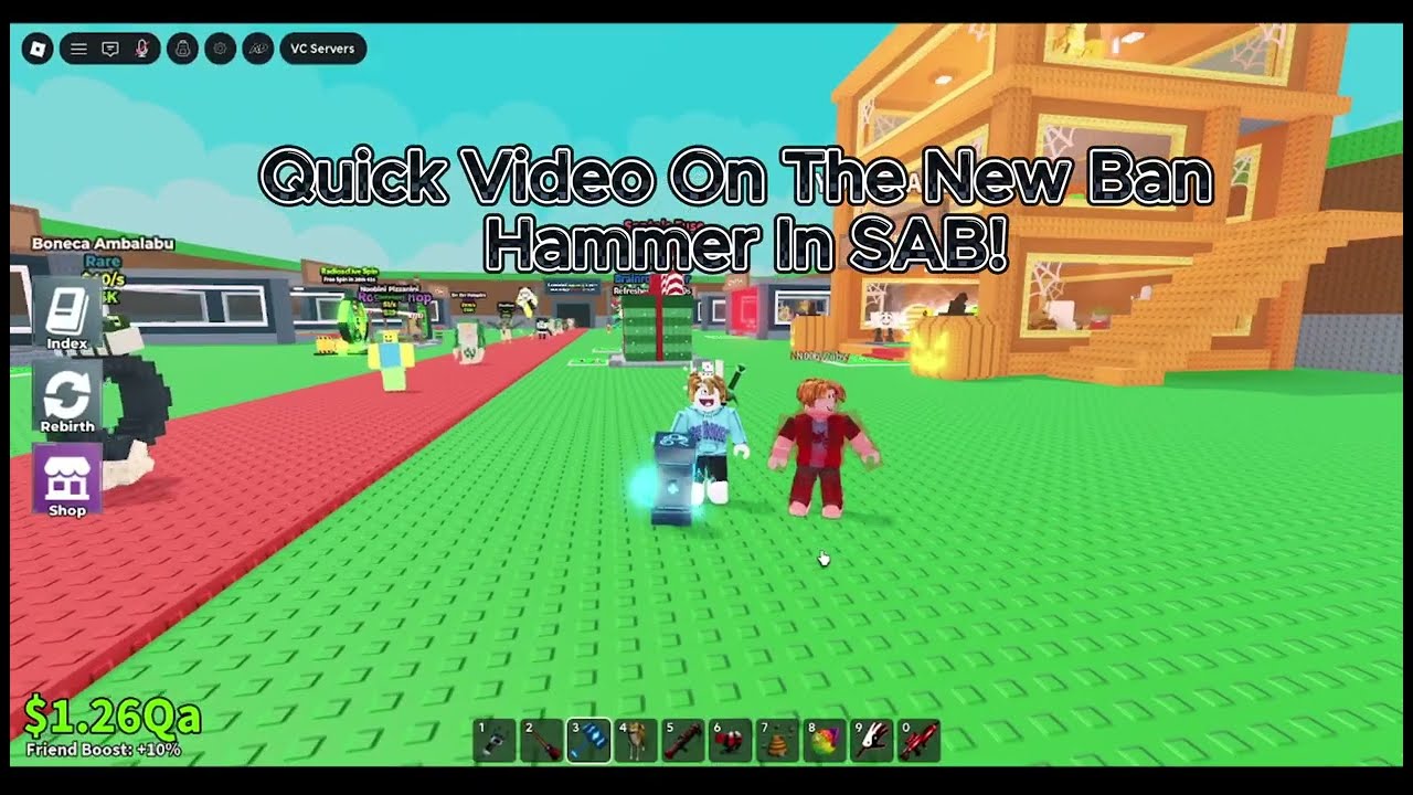 Showcase For The New Ban Hammer In Steal A Brainrot YouTube 