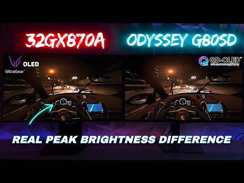 QD-OLED vs OLED Gen 3 REAL PEAK Brightness Difference