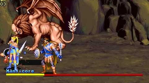 DnD2 : Cleric+Elf vs Manticore Team-timeattack 4:37