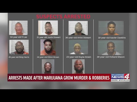 Arrests made after marijuana grow murder and robberies