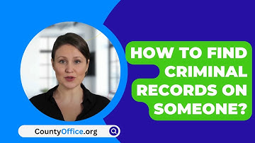 Hoe vind ik het strafblad van iemand? - CountyOffice.org