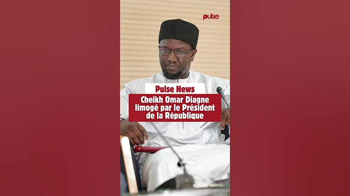 Cheikh Omar Diagne limogé par le Président de la République