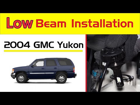 2000-06 GMC Yukon Headlight Bulb Replacement 9006 Low Beam LED Install