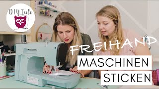 FREIHAND Maschinen sticken mit Nastja von DIY EULE screenshot 1