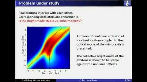 Collective effects in emission of localized excitons strongly coupled to a microcavity photon