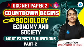 UGC NET Sociology 2023 | Unit 6 Economy & Society Most Expected MCQs | NET Dec 2023 JRFAdda