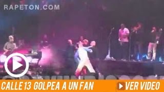 Calle 13 golpea fan en Vive Latino Mexico 2014